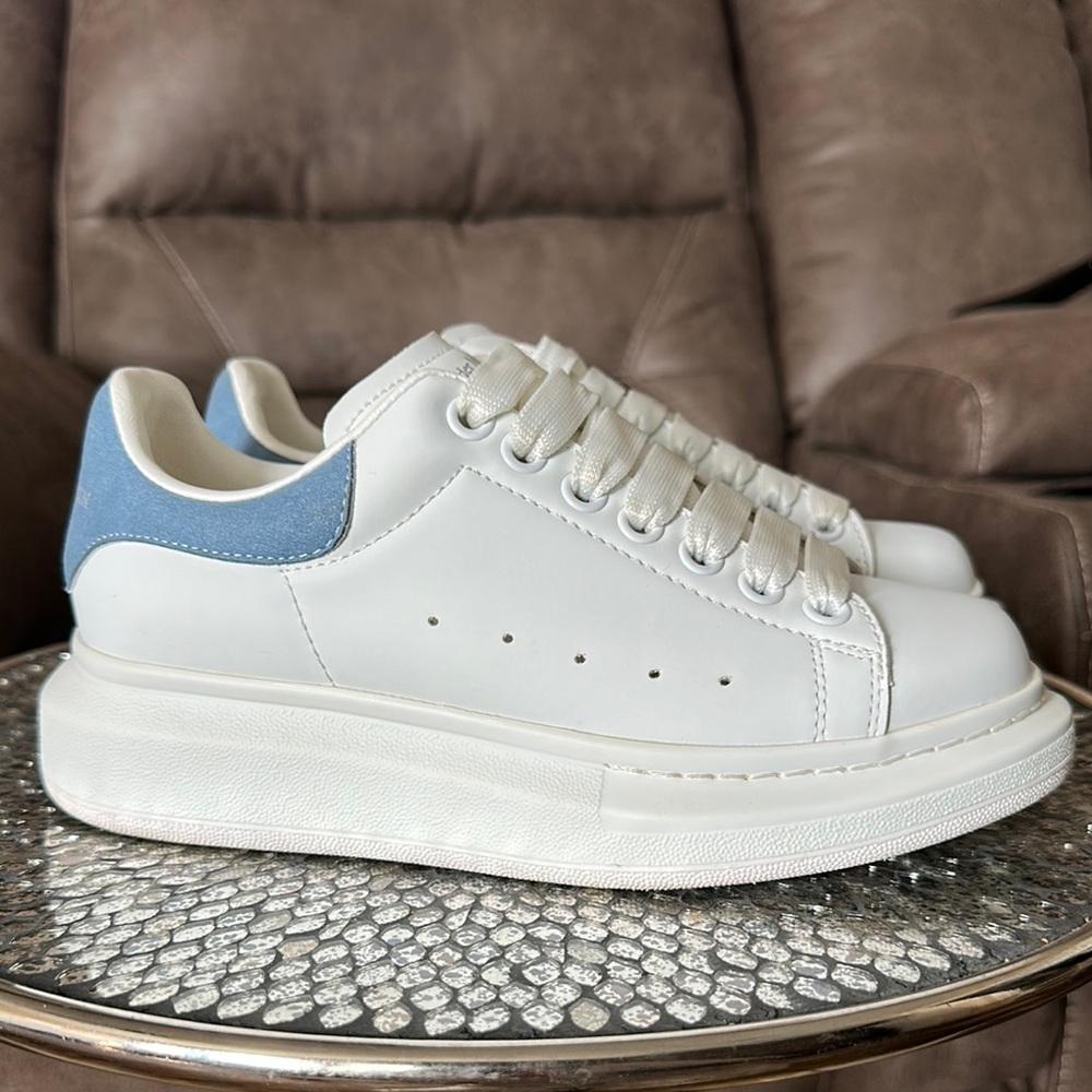 White and Blue Sneakers by Alexander McQueen - Picture 3 of 6